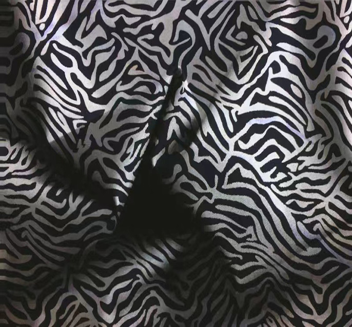 斑马纹反光布