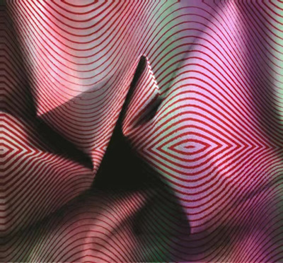 水波纹七彩反光布