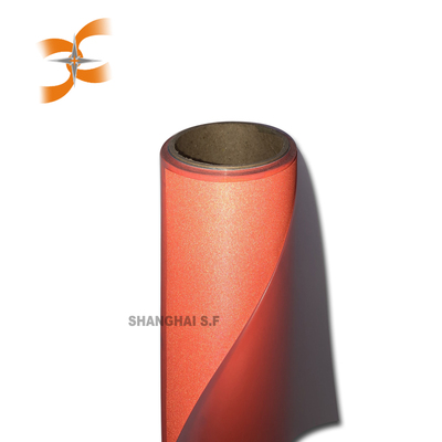 橘色反光刻字膜