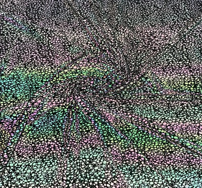 水滴纹七彩反光布